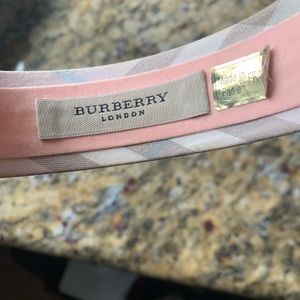 Burberry pink tartan headband